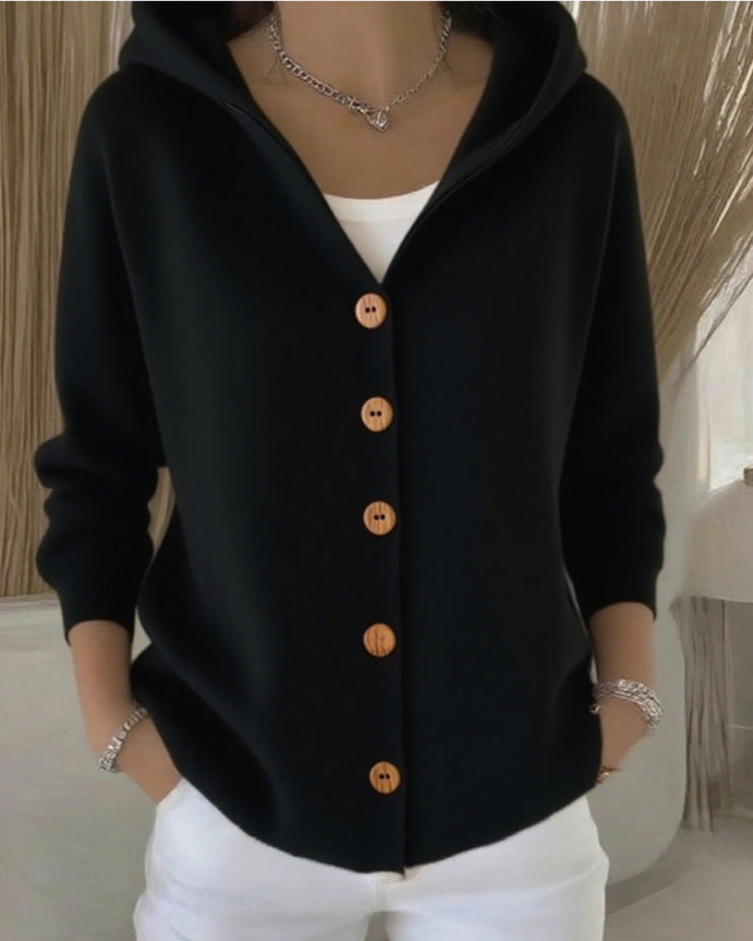 Rocío | Giacca in maglia con cappuccio
