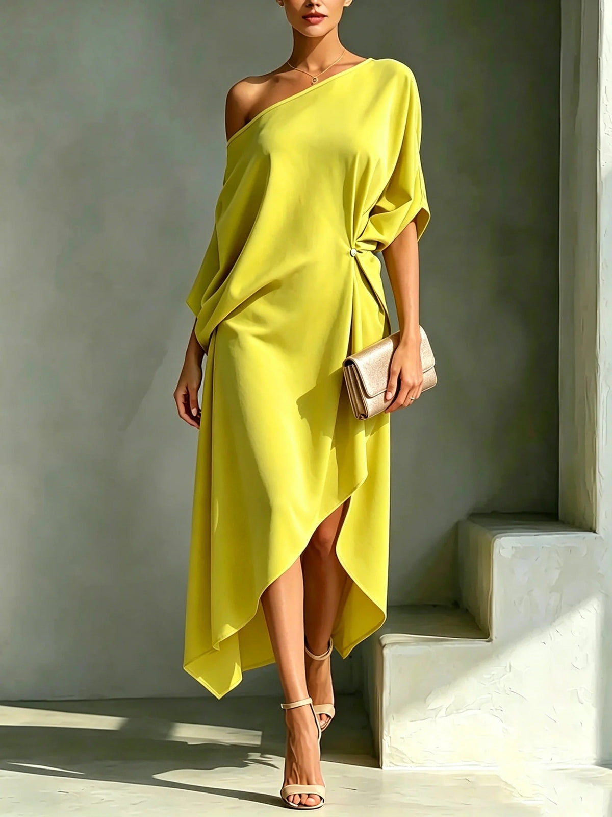 Camila │ Abito asimmetrico elegante