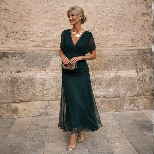 Mikaela | Abito maxi con spalle scoperte
