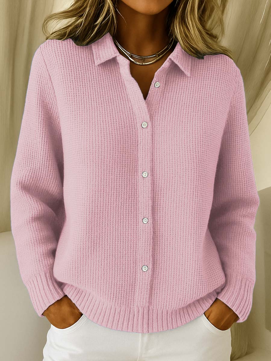 Éléa | Cardigan in morbida maglia con bottoni