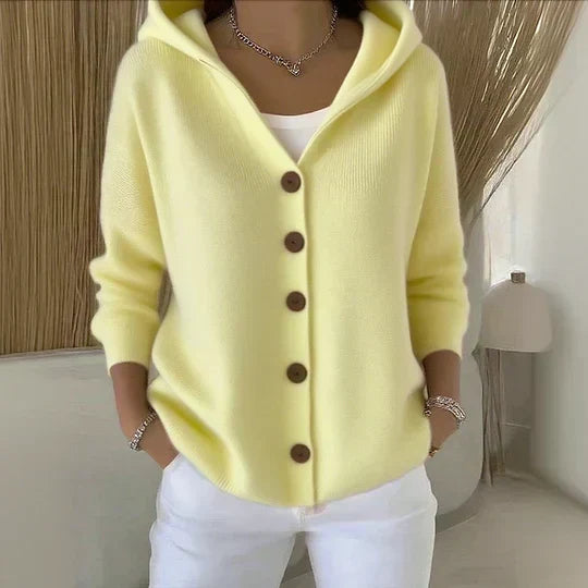 Rocío | Giacca in maglia con cappuccio