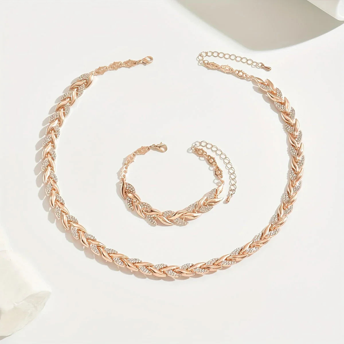 Claudine | Set collana e bracciale a coda di pesce fatti a mano