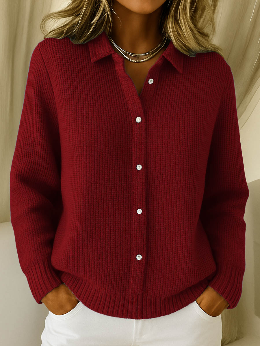 Éléa | Cardigan in morbida maglia con bottoni