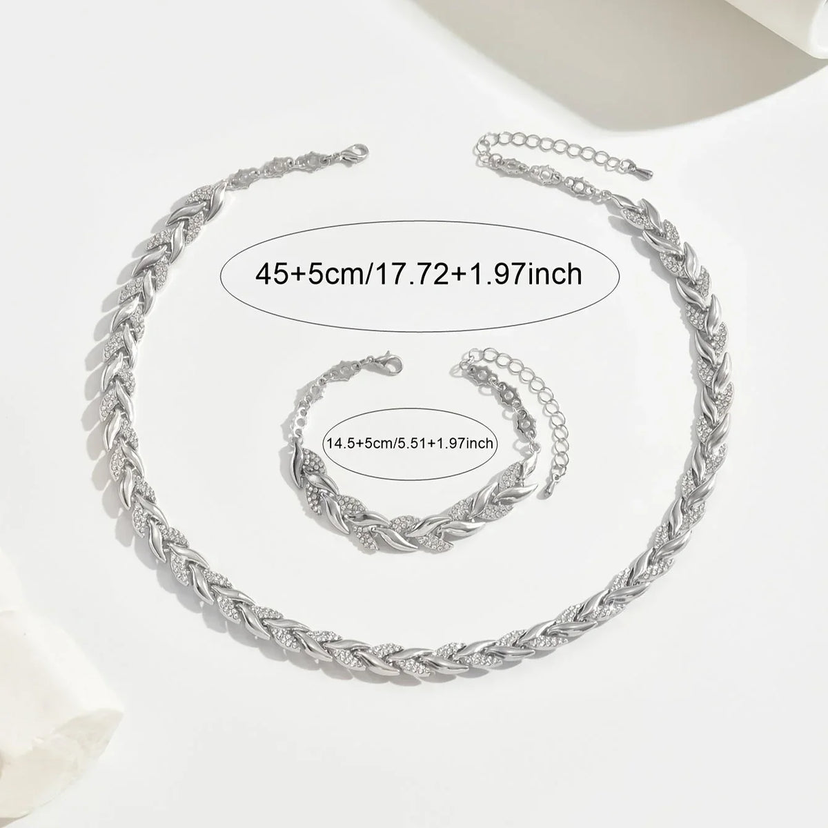 Claudine | Set collana e bracciale a coda di pesce fatti a mano