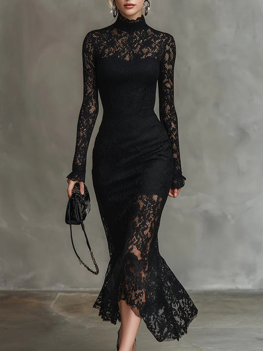 Isabeau | Abito elegante in pizzo dal taglio valorizzante