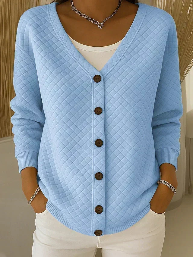 Leonor | Giacca in maglia trapuntata con bottoni