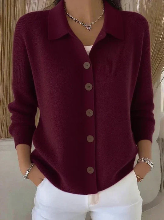 Josefina | Giacca in maglia con colletto e bottoni