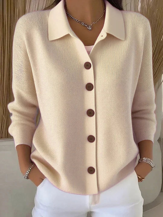 Josefina | Giacca in maglia con colletto e bottoni