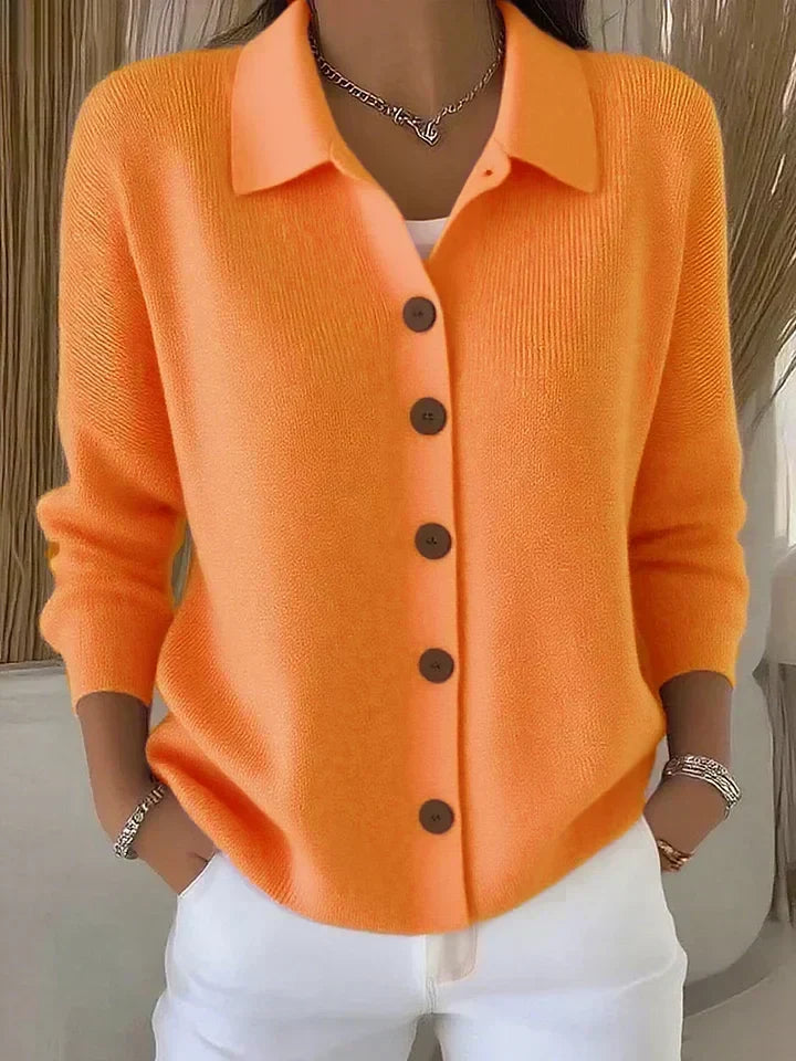 Josefina | Giacca in maglia con colletto e bottoni