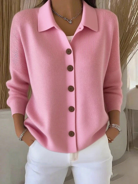 Josefina | Giacca in maglia con colletto e bottoni