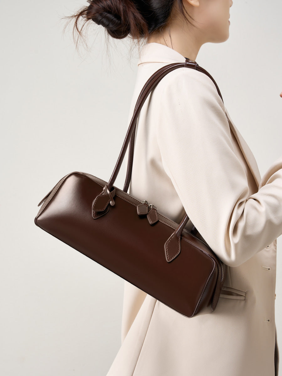 Claire | Borsa baguette di lusso con finitura lucida