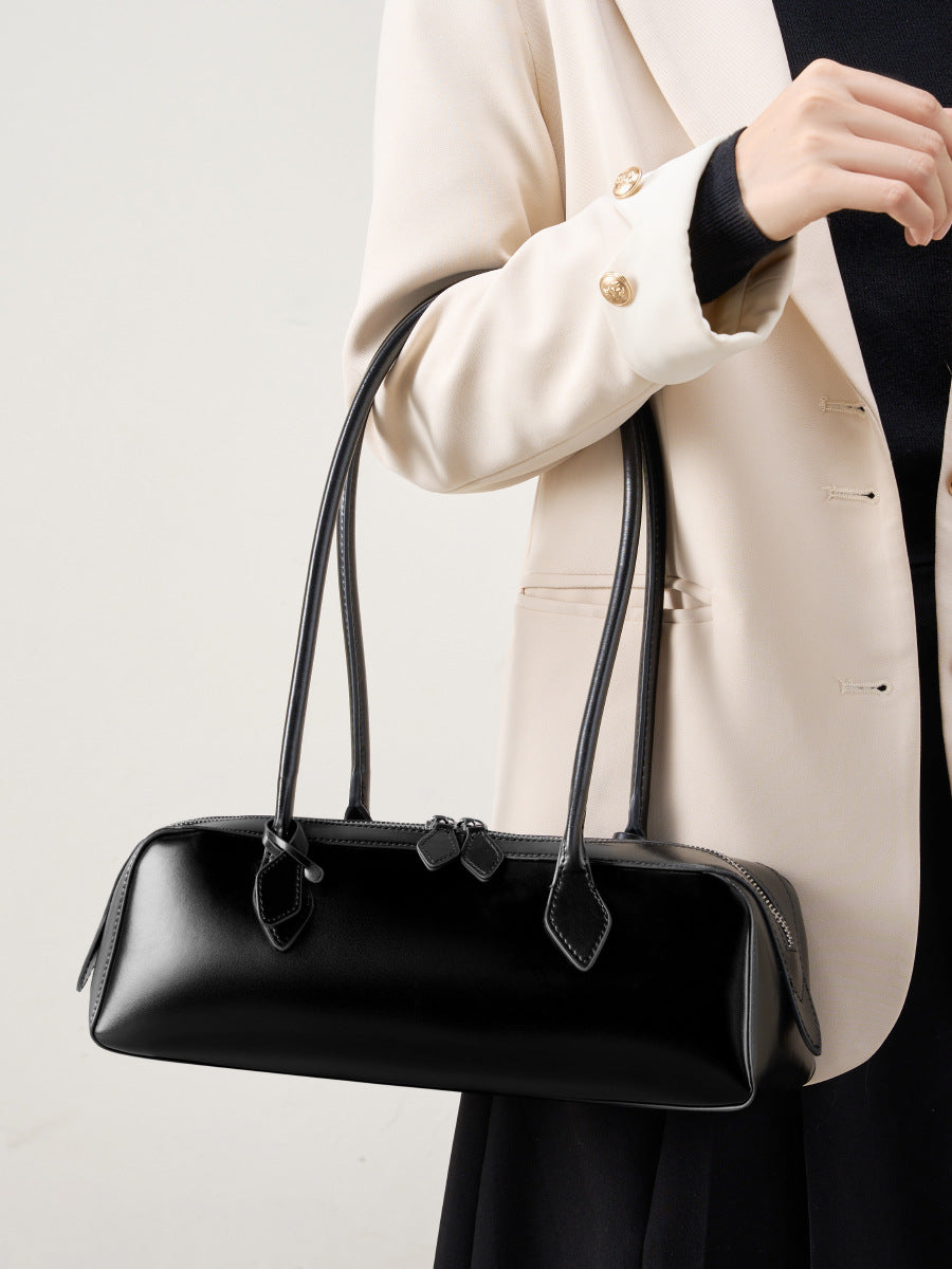 Claire | Borsa baguette di lusso con finitura lucida