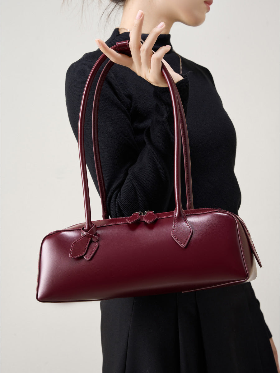 Claire | Borsa baguette di lusso con finitura lucida