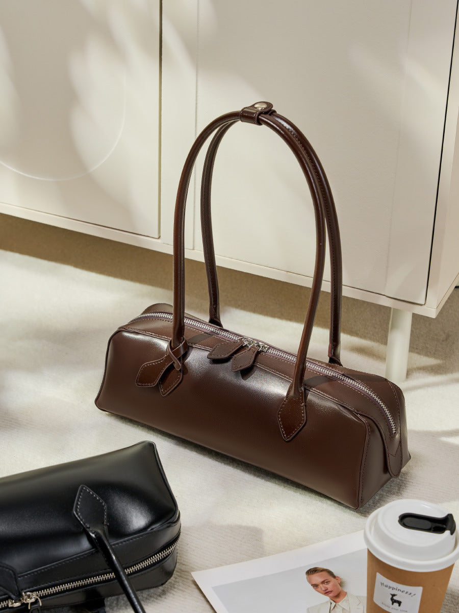 Claire | Borsa baguette di lusso con finitura lucida