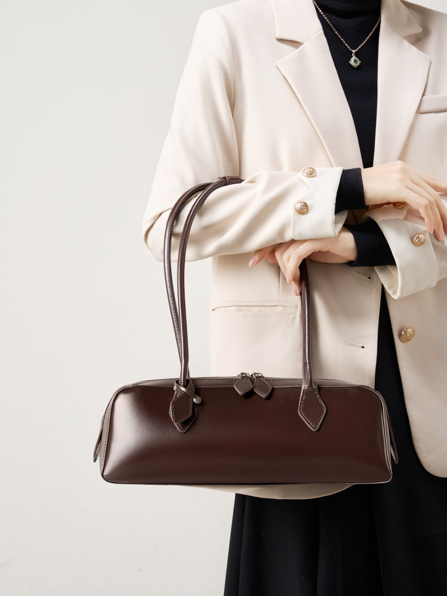 Claire | Borsa baguette di lusso con finitura lucida