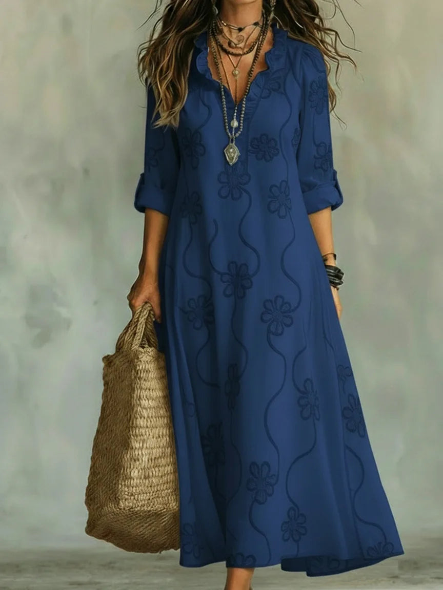 Rosa | Abito elegante con motivi floreali