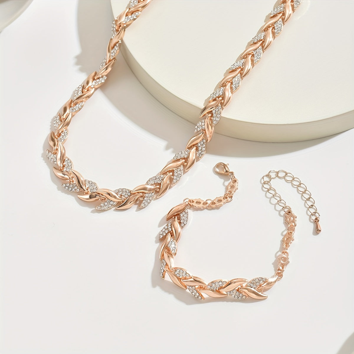 Claudine | Set collana e bracciale a coda di pesce fatti a mano