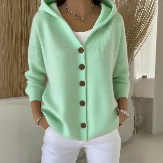Rocío | Giacca in maglia con cappuccio