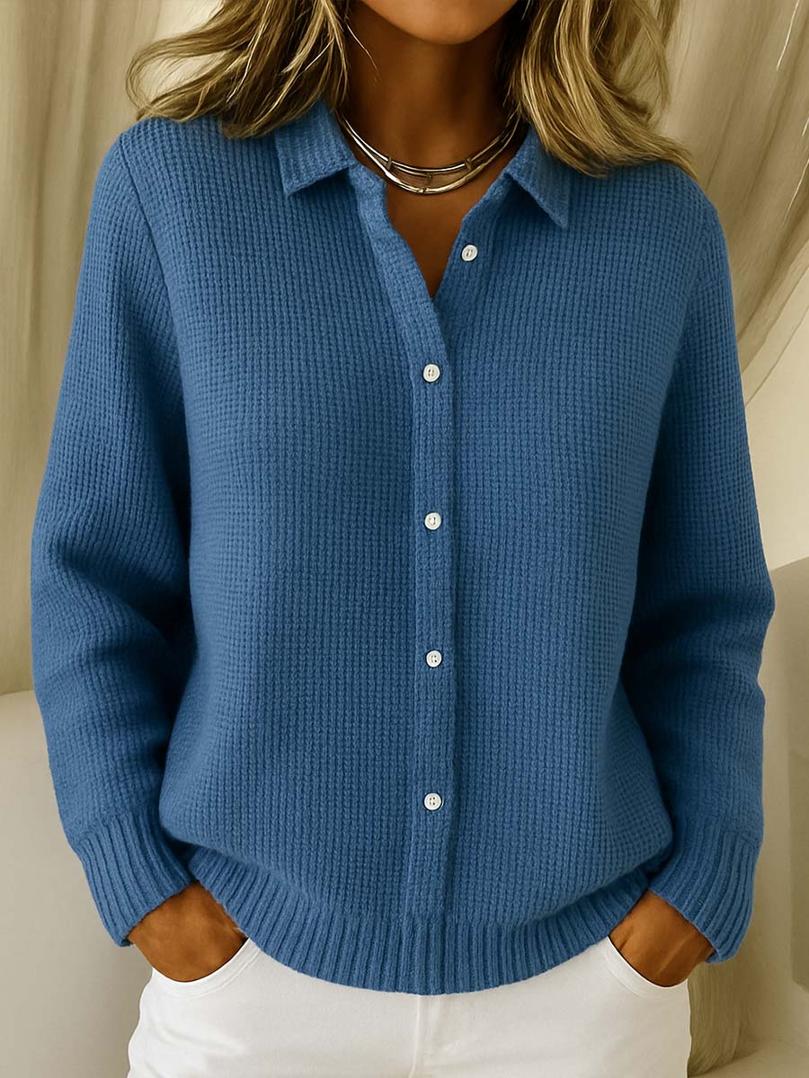 Éléa | Cardigan in morbida maglia con bottoni