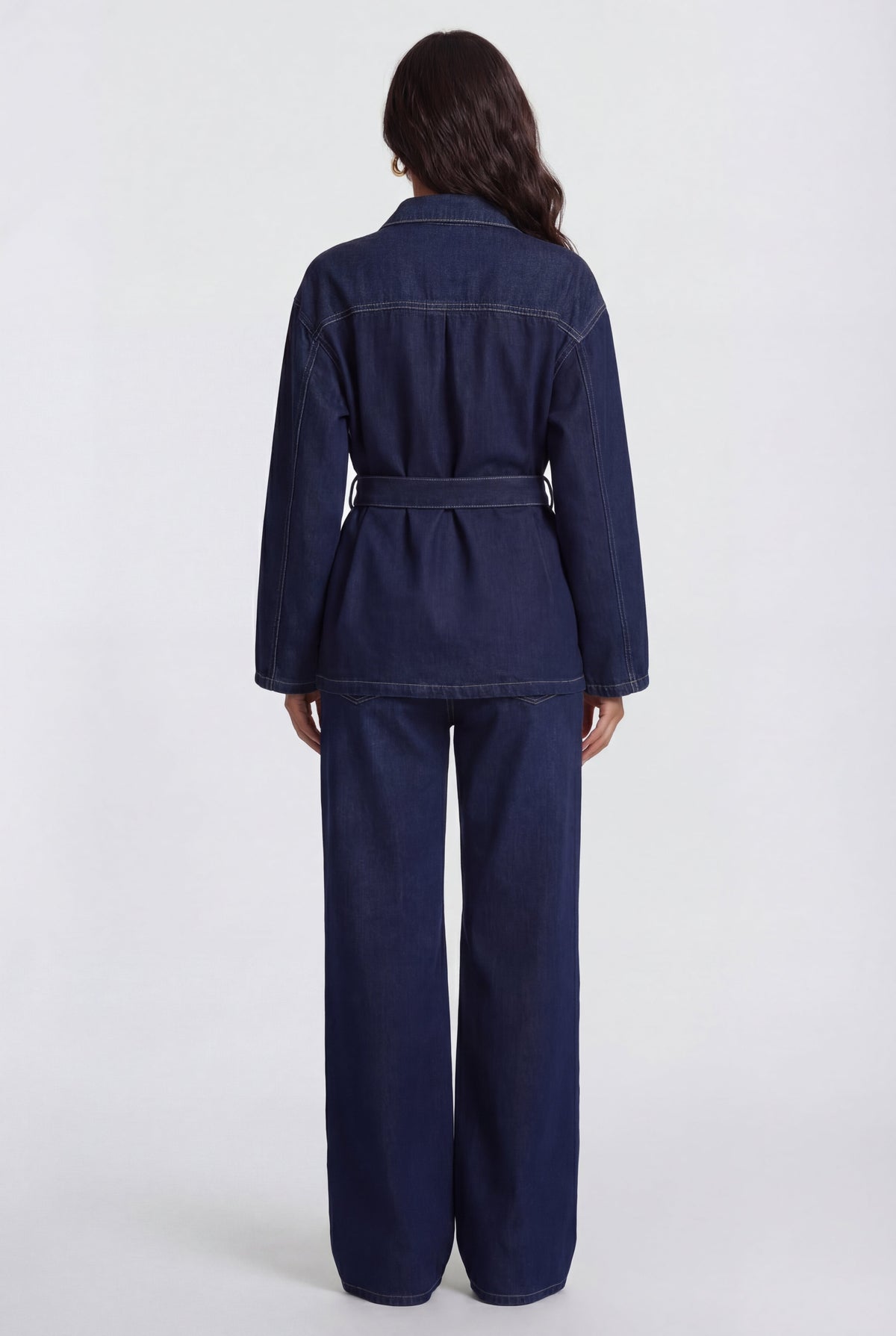 Coralie | Completo in denim con cintura