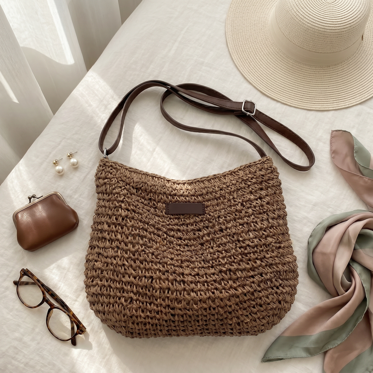 Simona | Borsa a Tracolla Intrecciata