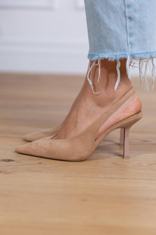 Alma | Eleganti scarpe slingback color nude